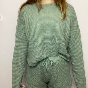 Sage green pajama set